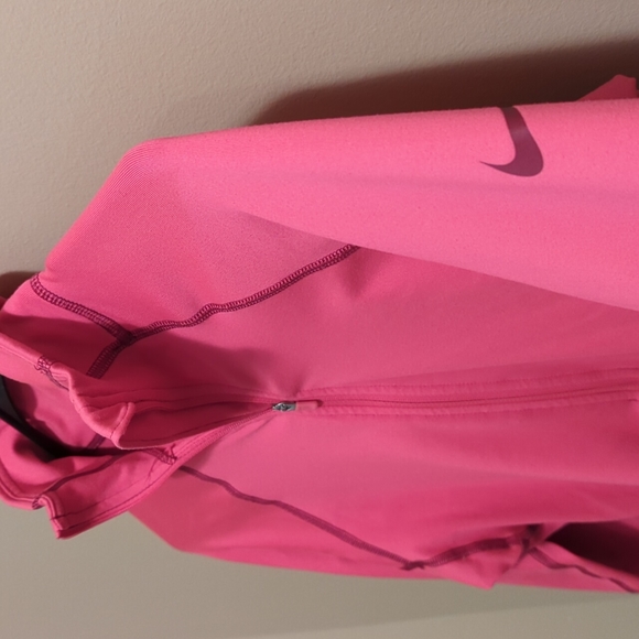 Hot pink Nike Pro Dri-Fit long sleeve shirt - Picture 3 of 5